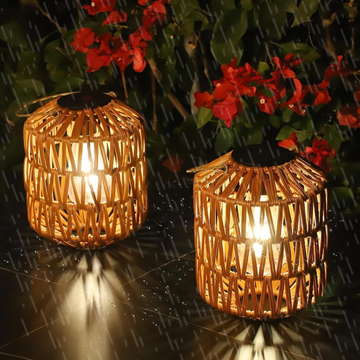 2 pack solar lanterns outdoor waterproof rattan solar lights for yard outdoor garden lights hanging lanterns decorative birthday gifts for mom grandma outdoor lanterns for porch patio pathway.jpg