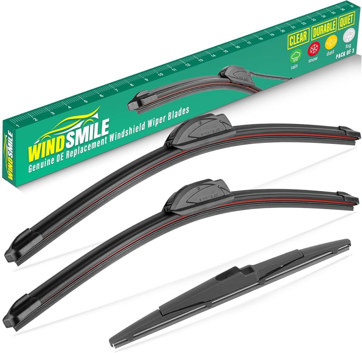 26 18 13 windshield wiper blades replacement for kia telluride 2020 2021 2022 2023 premium all weather front rear wipers set oem quality pack of 3.jpg