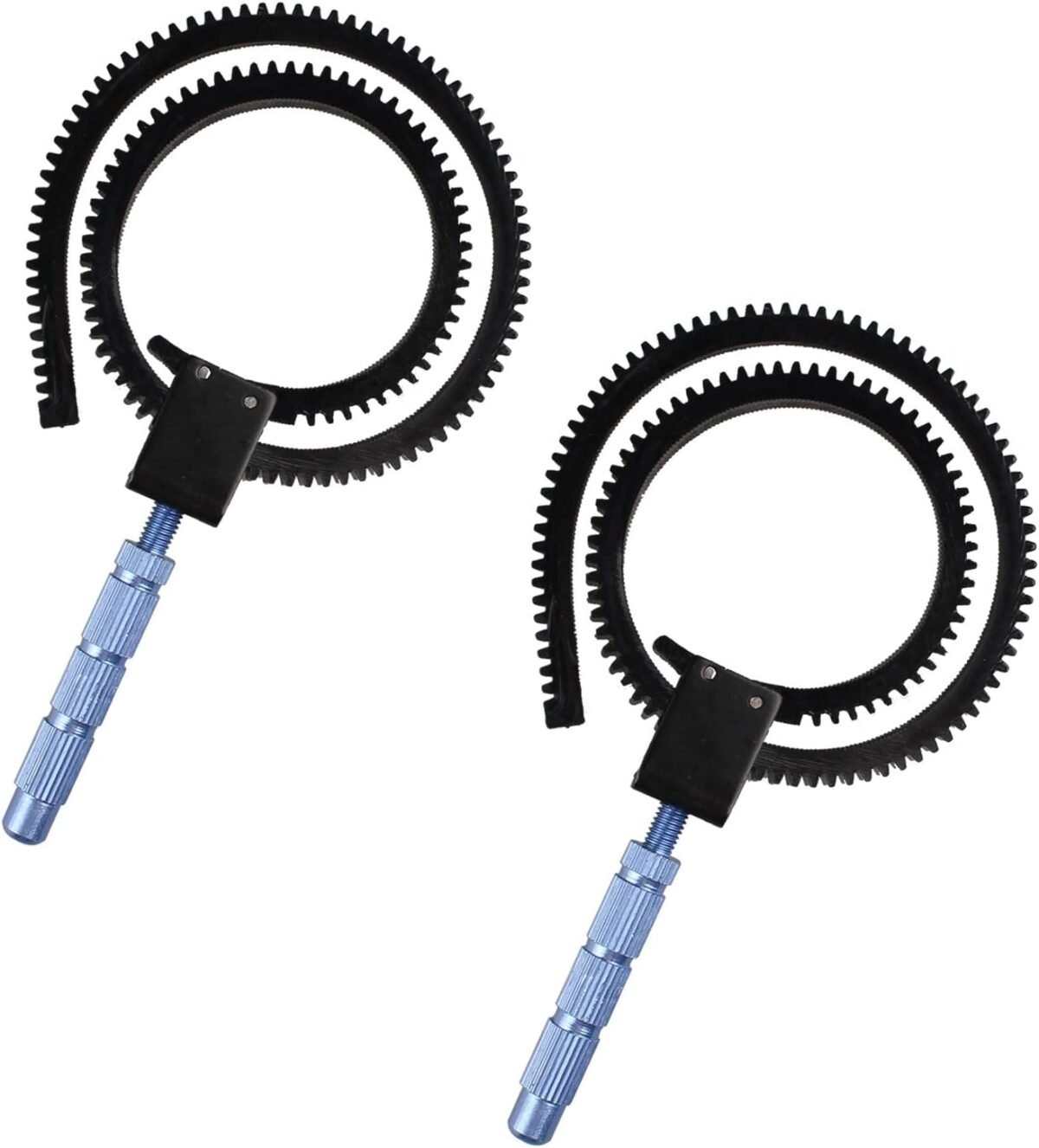 2pcs slr camera focusing ring zoom ring with adjustable handle focus ring handle lever follower gear belt focal strap photograph accessories compatible with dslrslr camera video camcorder.jpg
