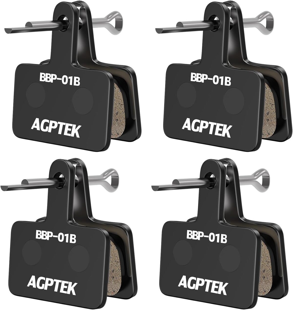 Agptek bike brake pads high performance brake pads disc brake pads spring semi metallicresin for mountain bike disc brakesbike pads compatible with trp tektro shimano deore br.jpg