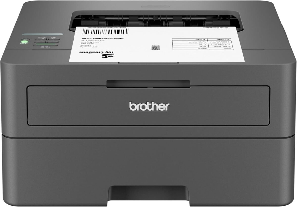 Brother hl l2405w wireless compact monochrome laser printer with mobile printing black white output includes refresh subscription trial1 amazon dash replenishment ready.jpg