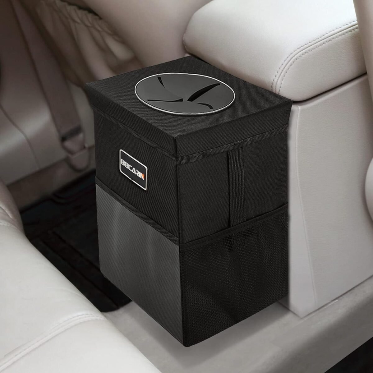 Car trash can with lid bag hanging storage pockets leak proof organizer collapsible and portable waterproof garbage bin 2.6 gal large capacity multipurpose bin for.jpg