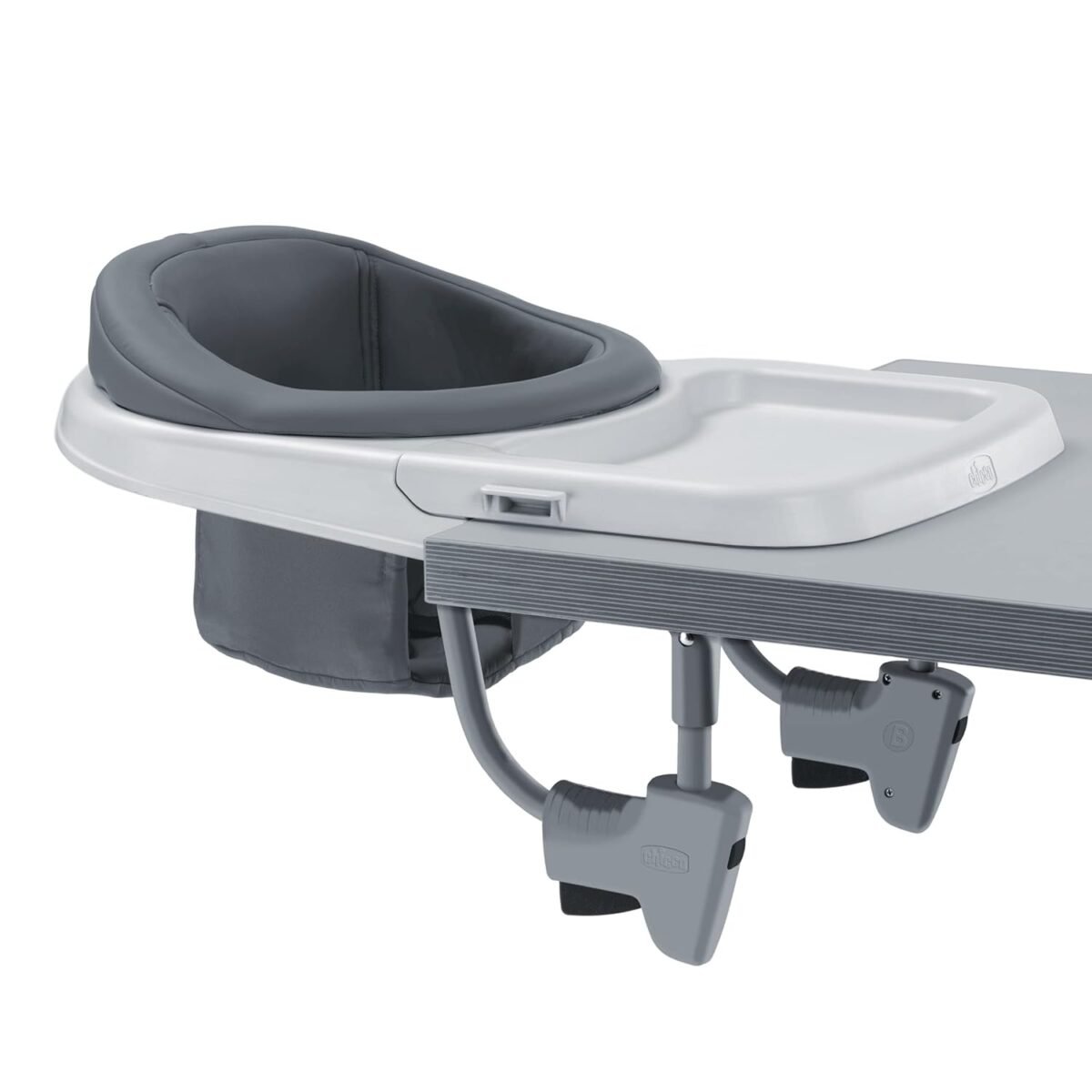 Chicco FastLock® 360 Rotating Hook-On High Chair, Portable High Chair for Babies and Toddlers, Sets up in Seconds | Charcoal/Grey - Image 2