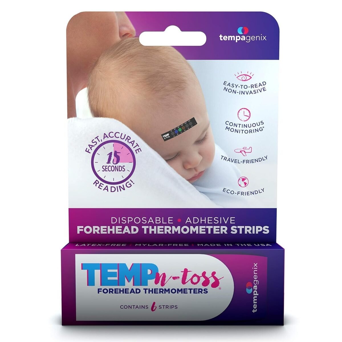 Fast reading disposable forehead thermometer strips temp n toss for accurate hygienic baby temperature measurement easy to use and reliable single use fever indicator 6.jpg