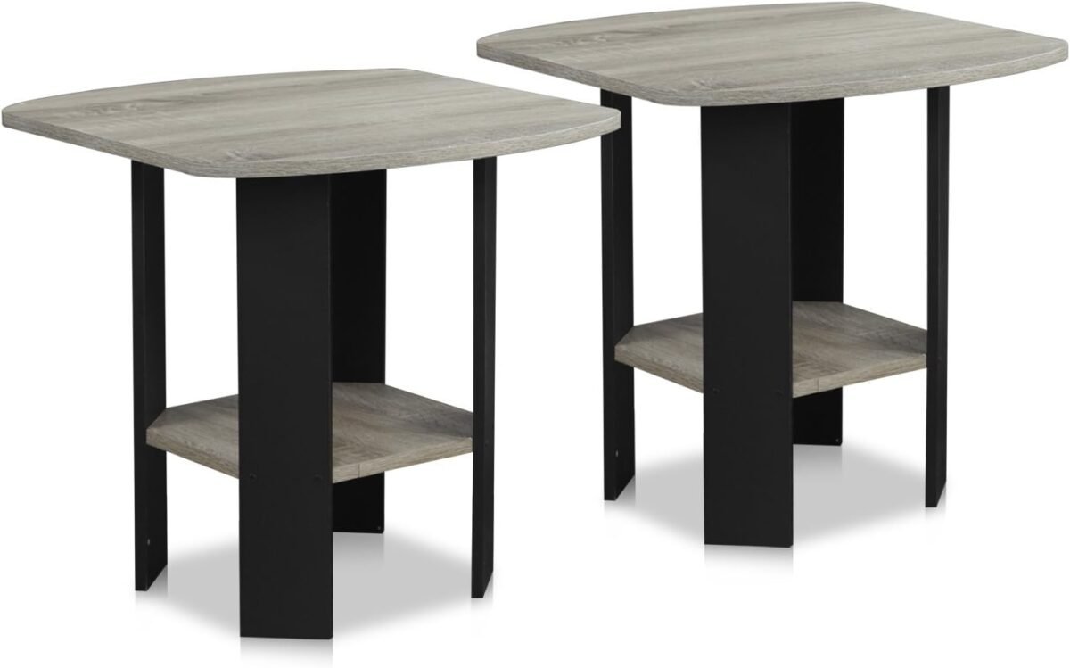 Furinno simple design end table 2 pack french oak greyblack.jpg