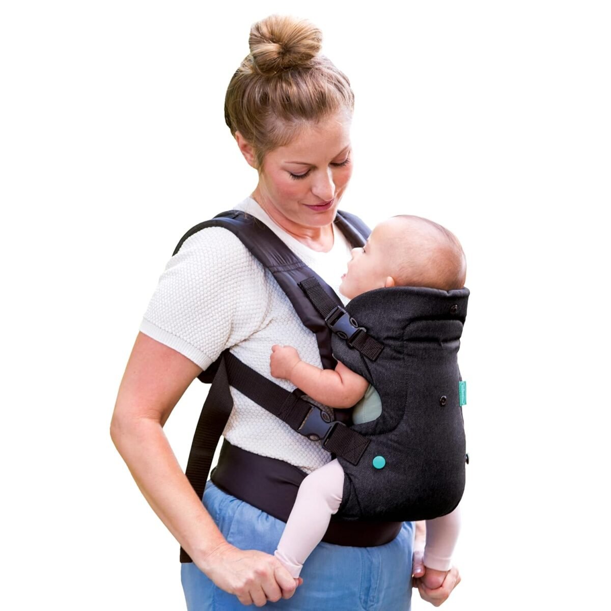 Infantino flip advanced 4 in 1 baby carrier ergonomic convertible face in and face out front and back baby carrier for newborn to toddler 8 32 lbs black.jpg