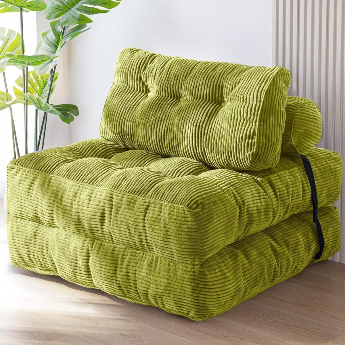 Maxyoyo folding sofa bed convertible sleeper chair with pillow foldable matress portable fold out chair bed comfy floor sofa lounge for living room bedroom.jpg