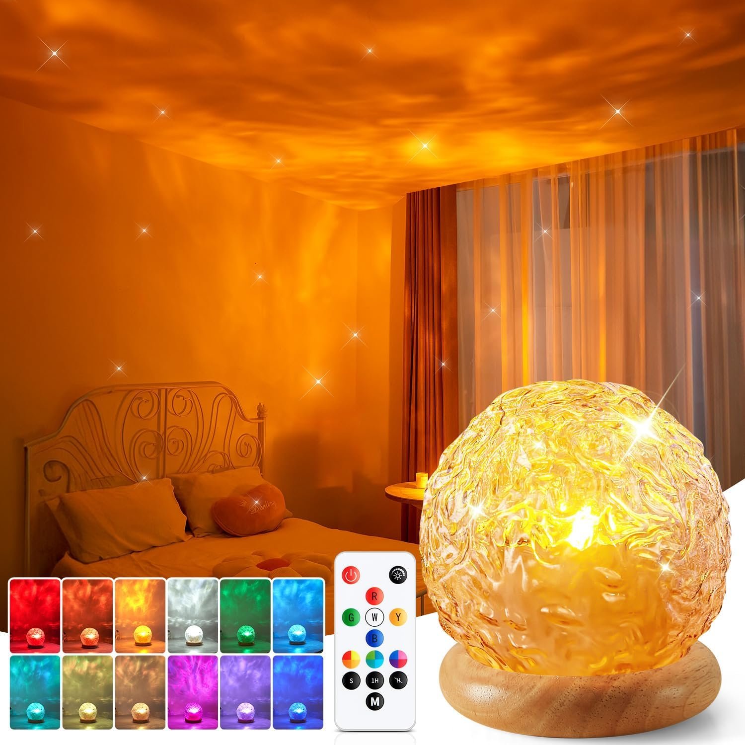 Mubarek crystal light projector for bedroom 216 modes mood lighting for bedroom remoteusb control kids room lights for bedroom ambient lighting projector lights for room decor for teen girls gifts.jpg