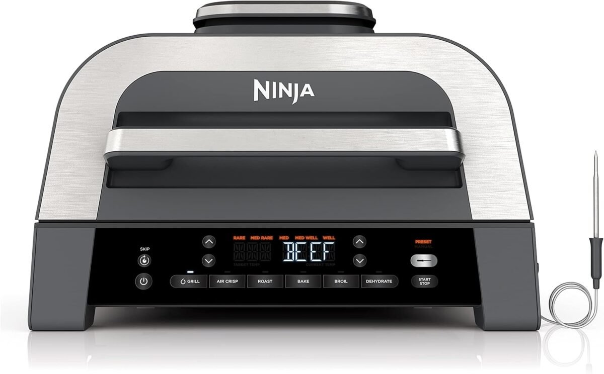 Ninja dg551 foodi smart xl 6 in 1 indoor grill with air fry roast bake broil dehydrate foodi smart thermometer 2nd generation blacksilver.jpg