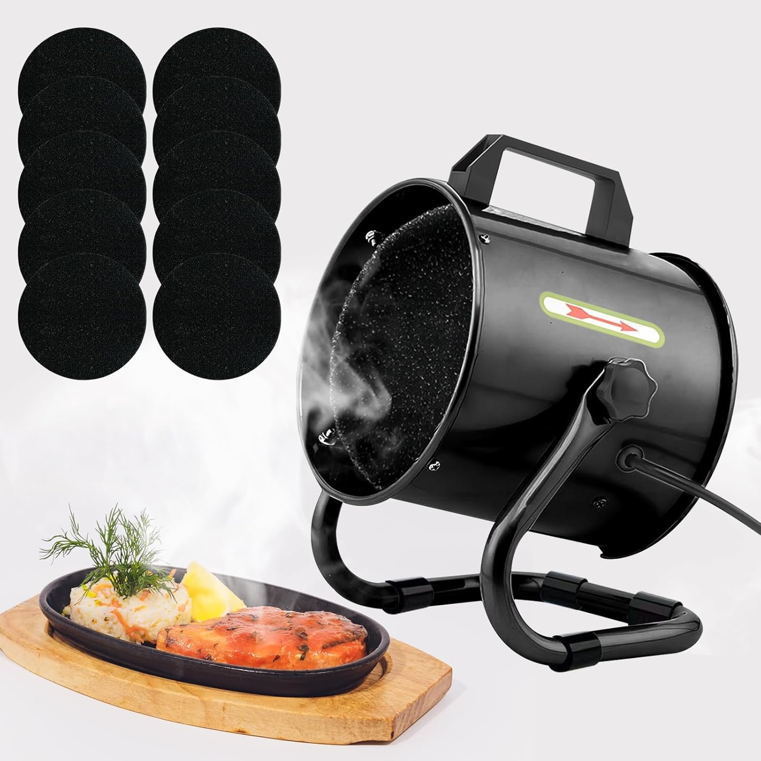 Portable range hoodstrong wind kitchen exhaust fandesktop range hoods with 9 activated carbon filter replacementsportable range hood for cooking and indoor bbqhot potand rv.jpg