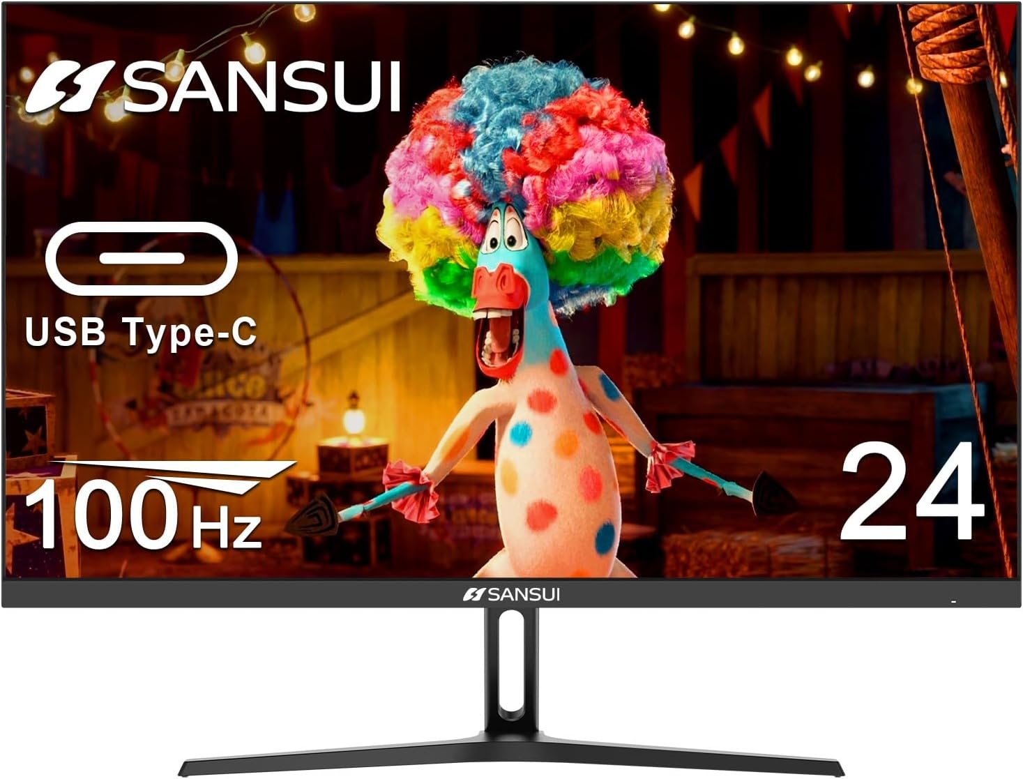 Sansui monitor 24 inch 100hz usb type c computer monitor丨fhd 1080p pc monitor丨hdmi丨freesync丨hdr丨earphone jack丨 ergonomic tilt for home and office.jpg