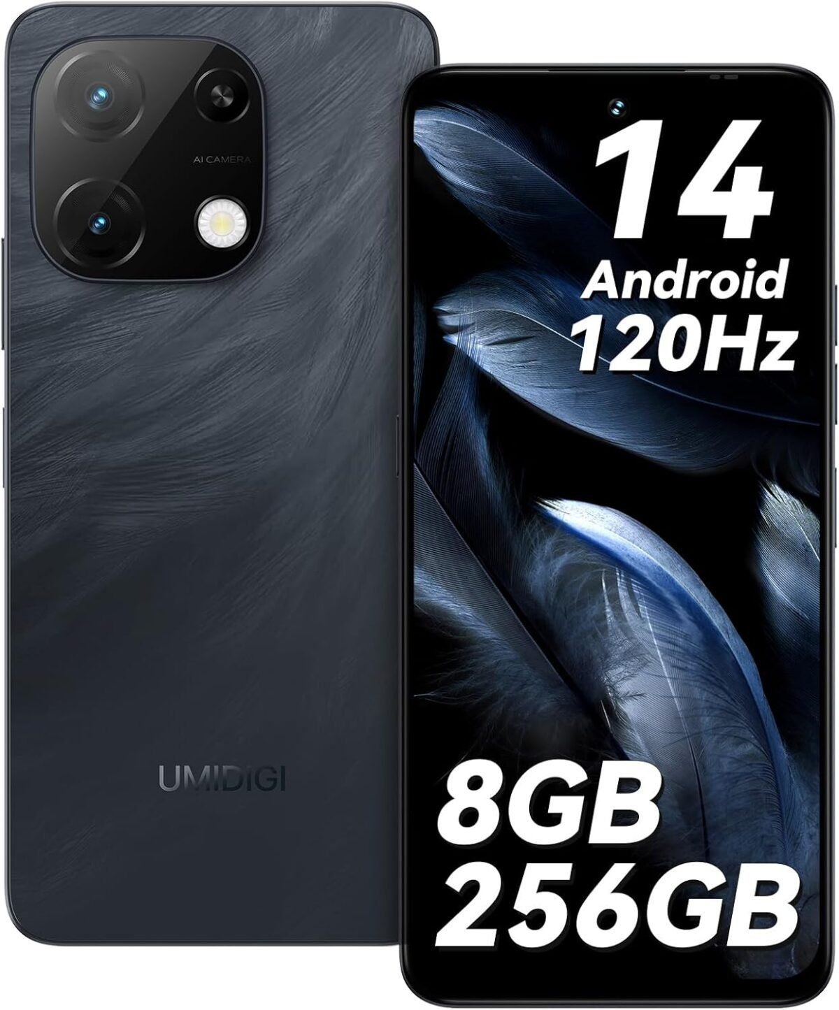 Umidigi note 100a cell phone 844256gb1tb tf 6.8 hd 120hz display phones android 14 unlocked smartphone 5000mah battery andriod phone ai face fingerprint unlock 4g dual sim gpsotg.jpg