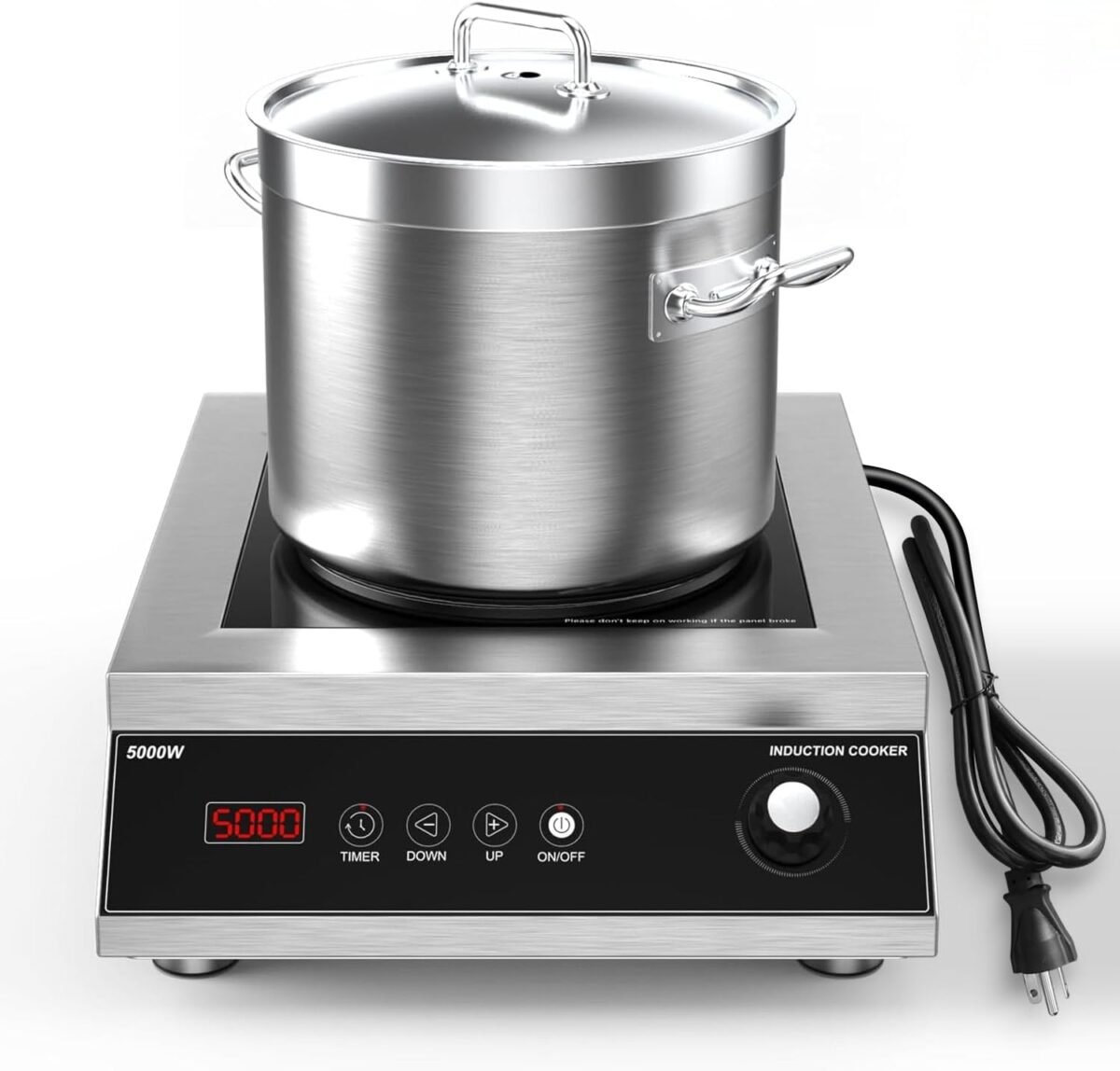 Vbgk commercial induction cooktop 5000w professional 220v hot plate with lcd touch knob control 4 hours timer 16 power levels auto shut off stove top with plug.jpg