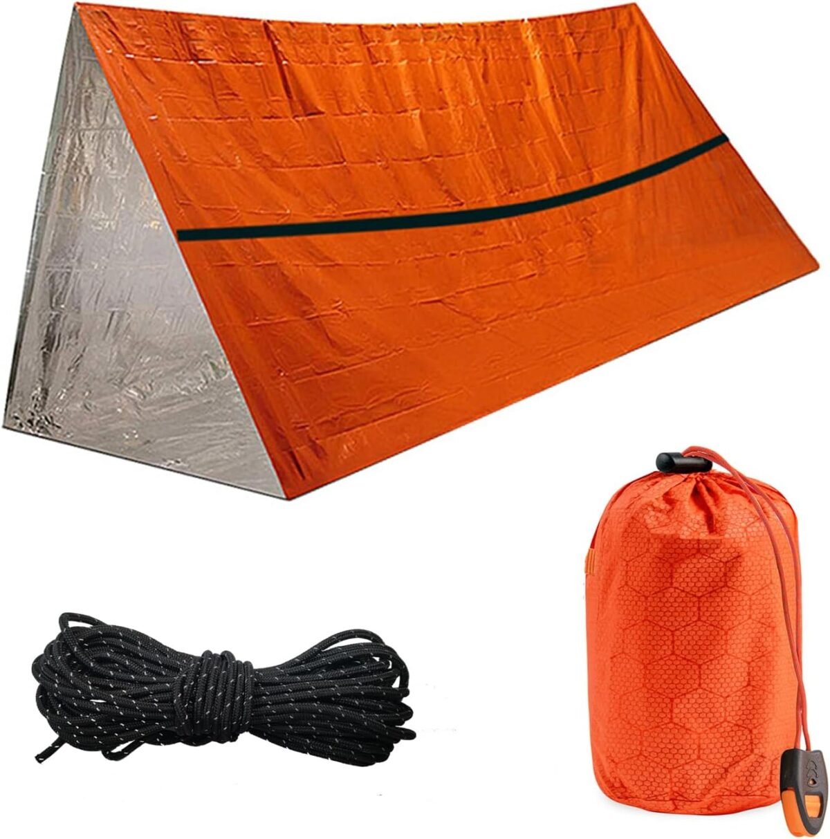 Ydyjki emergency survival sleeping bag 2 pack thermal sack blanket waterproof lightweight survival tent.jpg