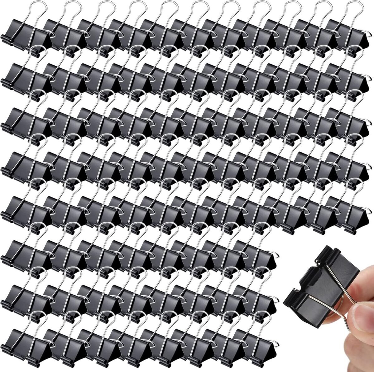 Yexiya 300 pcs medium binder clips paper med clips office supplies paper clamps for teachers students school office business paperwork supplies black 1.25 inch.jpg