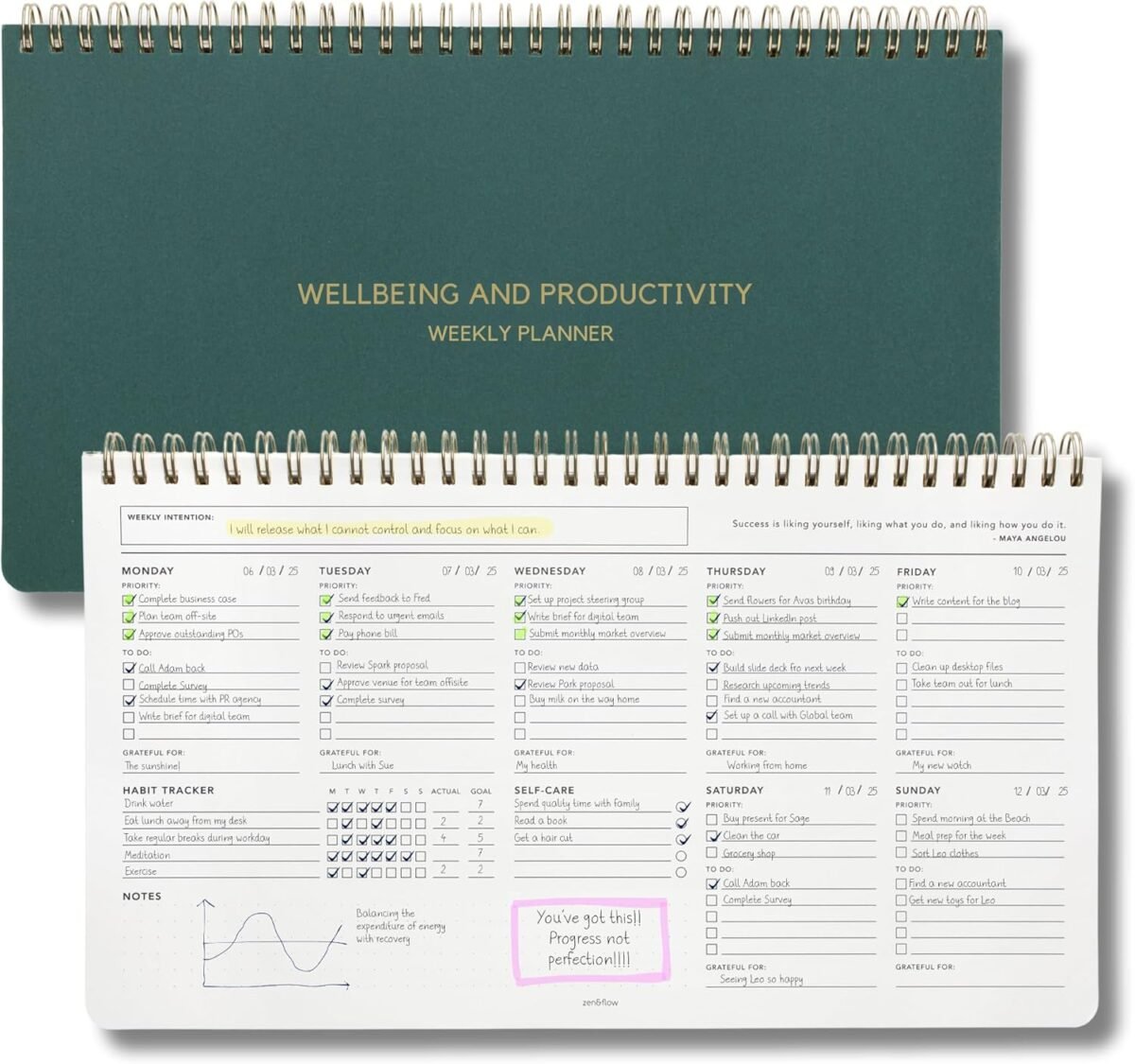 Zen flow undated weekly planner dashboard desk pad to do list notepad productivity habit tracker desk notepad dashboard planner.jpg