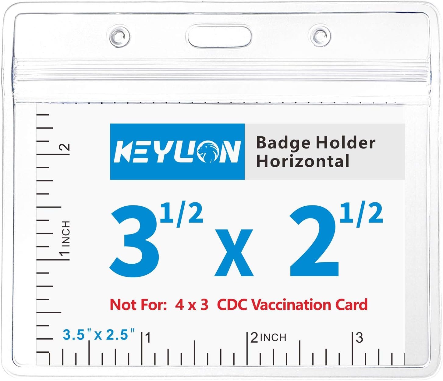 10 pack horizontal name tag id card holders heavy duty clear plastic sleeve cover w waterproof resealable zip fit 5 pcs credit card size cards or 3.5 x 2.5 name badge inserts.jpg