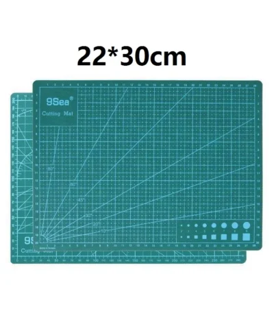30*22cm A4 Green Double Sided Grid Self-Healing PVC Cutting Mat School Office Console Table Pad Artist Manual Carving Board CP8 1