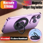360 Magnetic Cell Phone Ring Holder Mobile Stand For Macsafe iPhone 15 14 13 12 Samsung Xiaomi Desktop Magnet Bracket Mount