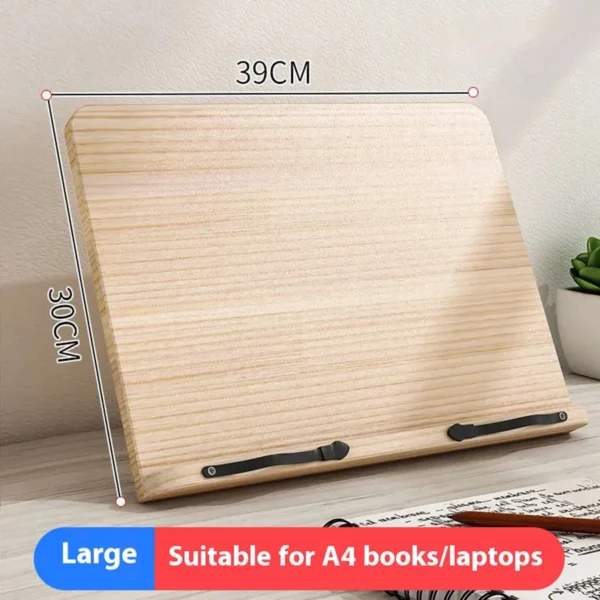 2025 Solid Wood Reading Stand Adjustable Book Holder Tray for Students Adults Reading  Adjustment Computer Ipad Book Holder