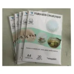 Design Waterslide Decal Paper A4 Clear 200sheets Transparent for Laser Printer Water Slide Decals Printable Transfer Sheet DIY