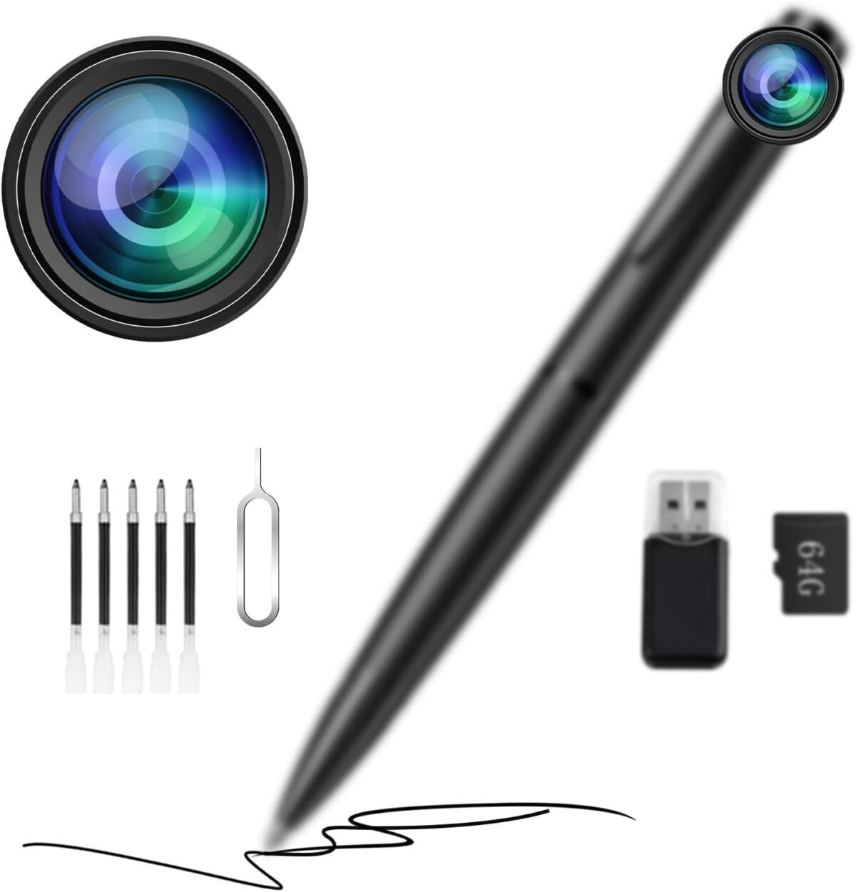 1080p camera body camera with 64g cam for homeindoor security long battery life.jpg