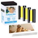 KP108 Compatible For Canon Selphy Color Ink Paper Set CP1500 CP1300 CP1200 CP910 CP900 Photo Paper Printer KP108IN 6 Inch