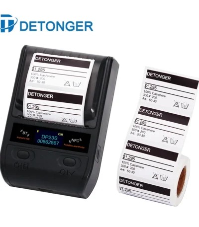 DETONGER DP23S/DP30S Multifunctional Wireless BT Mobile for Android iOS Barcode Thermal Label Maker Printer 1