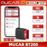 MUCAR BT200 OBD2 Scanner 2024 Full System Diagnostic Tools Oil SAS Reset Wireless Car Error Code Reader VS Mucar BT200 Pro