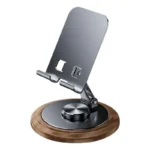 360 Degree Metal Desk Mobile Phone Holder Stand For iPhone iPadXiaomi Adjustable Desktop Tablet Holder Cell Phone Stand