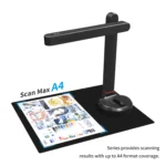 NETUM Book Scanner T101 Autofocus Document Scanner Max A4 A3 Size with Smart OCR Led Table Desk Lamp for Family Home Office