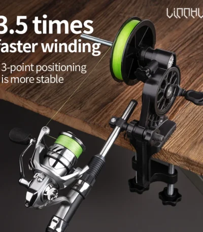 LINNHUE Lightweight Fishing Line Winder Spooler Antirust Sturdy Line Winder Spinning Baitcasting Reel Fishing Tool Accessories 1