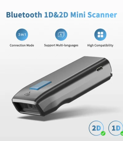 NETUM Z2 Wireless QR Barcode Scanner and Blueooth Wire 2D Barcode Reader PDF417 Automatic Sensing for Pos Scanning 1