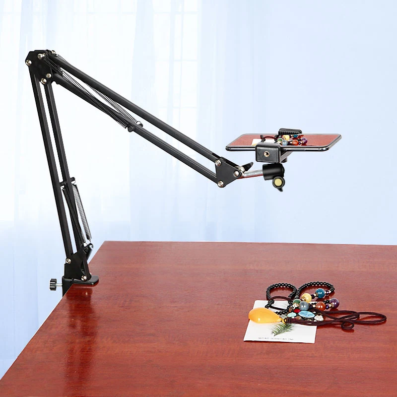 Flexible Overhead Tripod for Phone Smartphone with Ring Light Desk Cellphone Folding Mobile Stand for Video Recording Filming Flexible Overhead Tripod for Phone Smartphone with Ring Light Desk Cellphone Folding Mobile Stand for Video Recording Filming