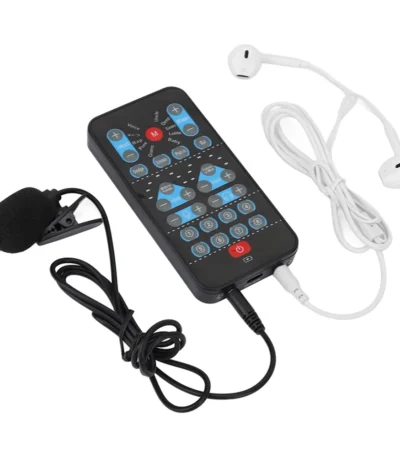 8 Sound Effects Mini Voice Changer Card Support Multi Languages Beautification Handheld Sound Card for Mobile Phone Computer 1