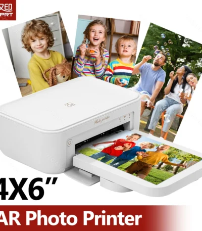 300dpi Color Photo Wifi 4x6 Inch Printer Portable Mni Mobile Pocket Wireless Print Maker Machine with Ribbon and Photo Papers 1