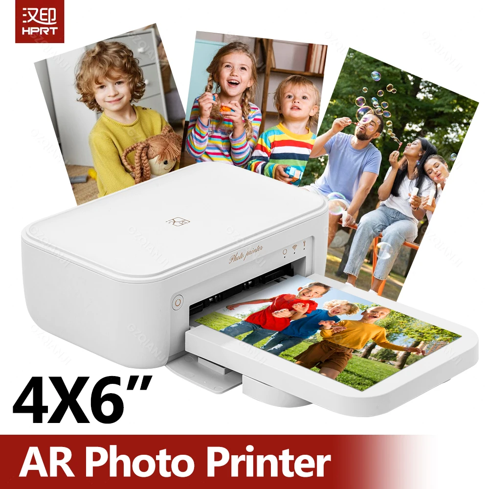 300dpi Color Photo Wifi 4x6 Inch Printer Portable Mni Mobile Pocket Wireless Print Maker Machine with Ribbon and Photo Papers 1