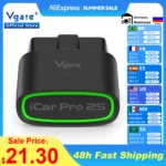 New Vgate iCar Pro 2S ELM327 Bluetooth 5.3 for Android/IOS/PC OBD2 Car Diagnostic Tool elm 327 Upgraded OBD 2 V2.3 Auto Scanner