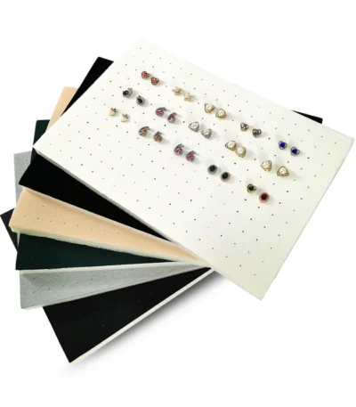 216 Holes Earrings Display Pad Studs Earrings Storage Jewelry Tray Inner Jewelry Box Insert Pad DIY Sponge Mat 33.5*22.5*1cm 1