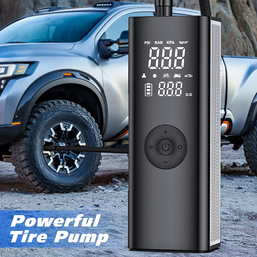 CARSUN Wireless Tyre Air Pump Portable Car Air Compressor For Motorcycles Pickup Truck Digital Super Power Inflatable Pump CARSUN Wireless Tyre Air Pump Portable Car Air Compressor For Motorcycles Pickup Truck Digital Super Power Inflatable Pump