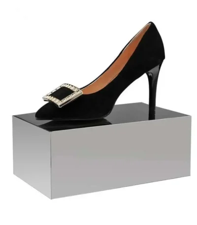 1pcs  Metal Stand Vertical Shoes Department Store Display Cabinet Storage Shelf 1