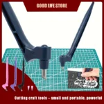 360˚ Rotating Paper Art Cutting Tool Stainless Steel Craft Knife Sticker Scrapbook Cutter DIY Art Knife Utility Cutting Knife