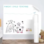 Premium Whiteboard Wall Sticker Static Cling, No Adhesive No Damage To Wall, Easy To Clean and Reuse for Home, School and Office