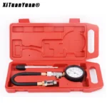 Gasoline Engine Compression Tester Kit G324 Professional Cylinder Pressure Gauge for Petrol Gas Motor Auto Tool Set (0-300PSI)