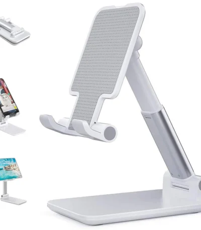 2022 New Desktop Tablet Holder Table Cell Foldable Extend Support Desk Mobile Phone Holder Stand For iPhone iPad Adjustable 1