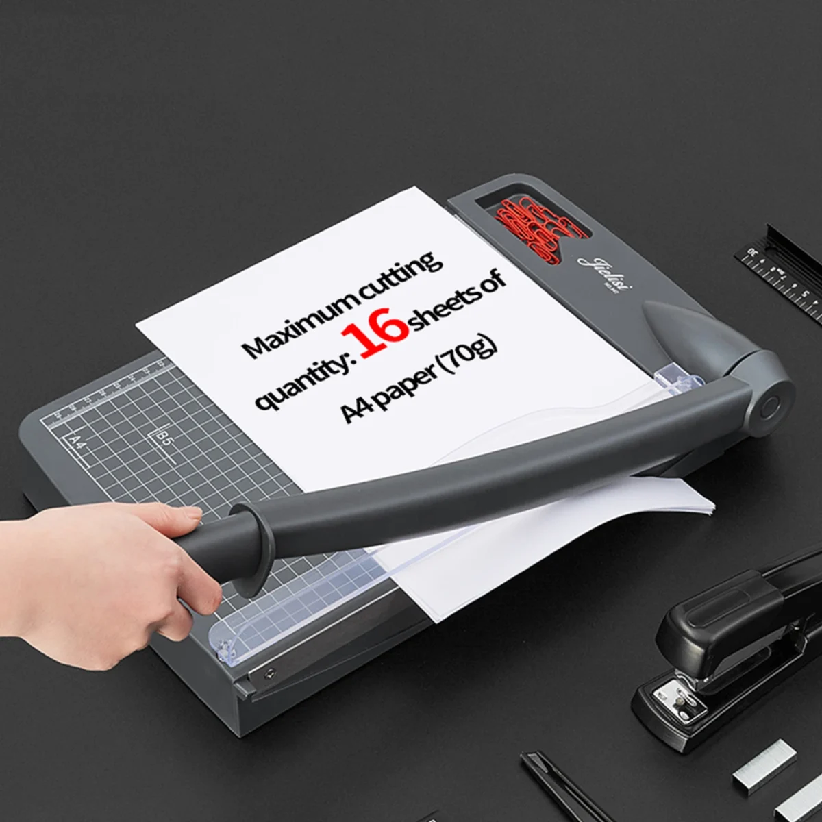 Paper Cutter Manual Cutting Machine One Time Cut Up To 16 Sheets A4 Paper Highest Precision DIY Paper Trimmer For Papers Photos