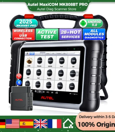 Autel MaxiCOM MK808BT PRO OBD2 Scanner Automotivo Car Diagnostic Scan Tool OBD 2 Code Reader Key Coding Active Test PK MK808S 1