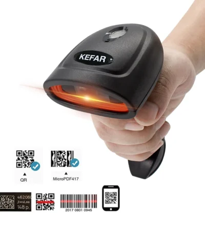 KEFAR H4W Wireless Handheld Wired Barcode Scanner 1D 2D QR Codes Reader PDF417 Support for Logistic Retail Store Supermarket 1