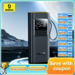 Baseus Wireless Car Air Pump Portable Air Compressor for Car Motorcycles Bicycle Electric Tire Inflator with LCD Digital Display