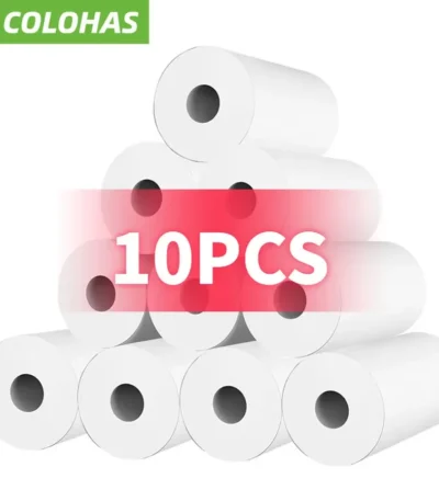 57*25mm 10 Rolls Thermal Paper White for Children Camera Instant Printer and Kids Camera Printing Thermal Paper for Mini Printer 1